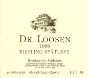 Dr Loosen_Bernkasteler Badstube_spt 1989